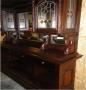bar stil clasic 1800 british lemn stejar baituit cires combinat cu elemente din sticla tip vitraliu si frizuri - imagine 64048